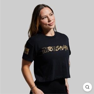 Born Primitive crop tee